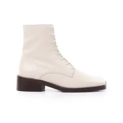 Ankle Boots-L'INTERVALLE Chertsy Off White Leather