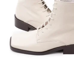 Ankle Boots-L'INTERVALLE Chertsy Off White Leather