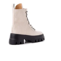 Ankle Boots-L'INTERVALLE Chico Off White Croco