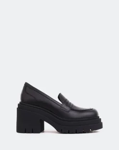 Loafers-L'INTERVALLE Chip Black Leather