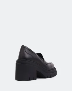 Loafers-L'INTERVALLE Chip Black Leather