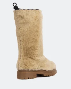 Tall Boots-L'INTERVALLE Chow Tan Faux Fur
