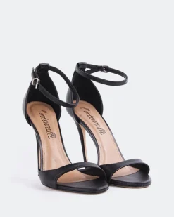 High Heels-L'INTERVALLE Cintia Black Leather