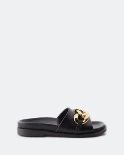Flats-L'INTERVALLE Cipriana Black Leather