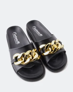 Flats-L'INTERVALLE Cipriana Black Leather