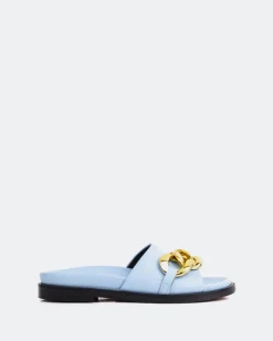 Flats-L'INTERVALLE Cipriana Light Blue Leather