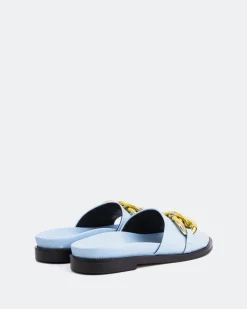 Flats-L'INTERVALLE Cipriana Light Blue Leather