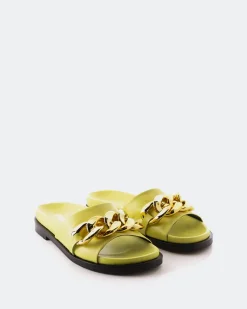 Flats-L'INTERVALLE Cipriana Yellow Leather