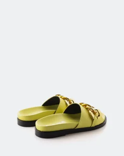 Flats-L'INTERVALLE Cipriana Yellow Leather