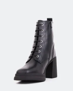Platform|Lace-up-L'INTERVALLE Citorio Black Leather