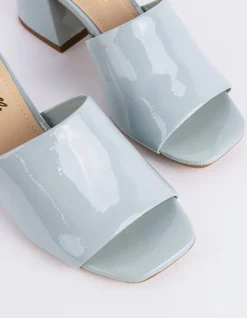 Mid Heels|Mules-L'INTERVALLE Clarabelle Blue Patent