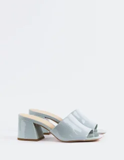 Mid Heels|Mules-L'INTERVALLE Clarabelle Blue Patent