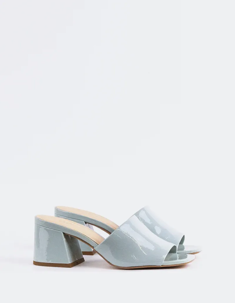 Mid Heels|Mules-L'INTERVALLE Clarabelle Blue Patent
