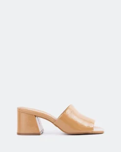 Mid Heels|Mules-L'INTERVALLE Clarabelle Camel Naplack