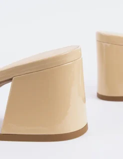 Mid Heels|Mules-L'INTERVALLE Clarabelle Nude Patent