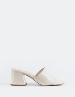 Mid Heels|Mules-L'INTERVALLE Clarabelle Off White Patent