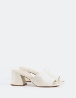 Mid Heels|Mules-L'INTERVALLE Clarabelle Off White Patent