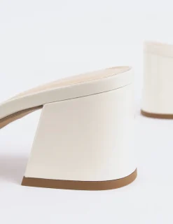 Mid Heels|Mules-L'INTERVALLE Clarabelle Off White Patent