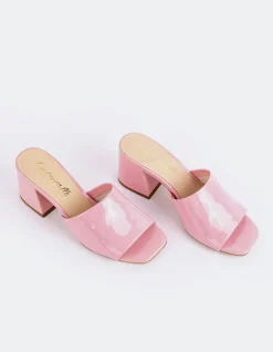 Mid Heels|Mules-L'INTERVALLE Clarabelle Pink Patent