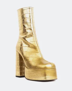 Platform|Ankle Boots-L'INTERVALLE Cloud Bronze Croco