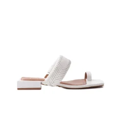 Flats|Mules-L'INTERVALLE Colombia White Leather