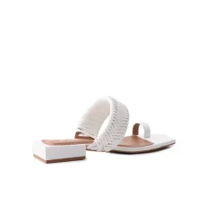 Flats|Mules-L'INTERVALLE Colombia White Leather