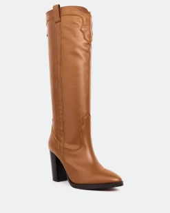 Tall Boots-L'INTERVALLE Colt Tan Leather