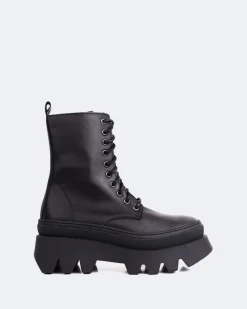 Lace-up|Ankle Boots-L'INTERVALLE Colwood Black Leather