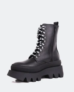 Lace-up|Ankle Boots-L'INTERVALLE Colwood Black Leather
