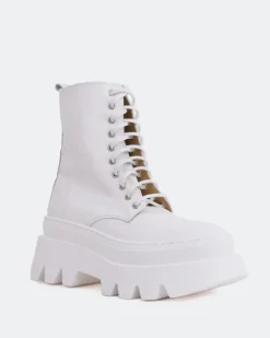 Ankle Boots|Lace-up-L'INTERVALLE Colwood White Leather