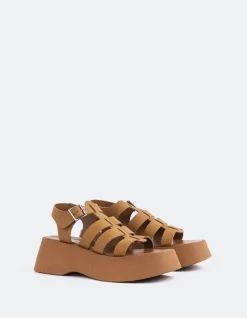 Platform|Fisherman-L'INTERVALLE Confident Tan Leather