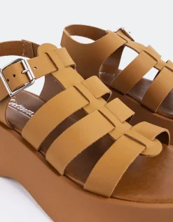 Platform|Fisherman-L'INTERVALLE Confident Tan Leather