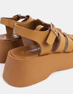 Platform|Fisherman-L'INTERVALLE Confident Tan Leather