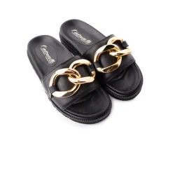 Flats-L'INTERVALLE Conquista Black Leather