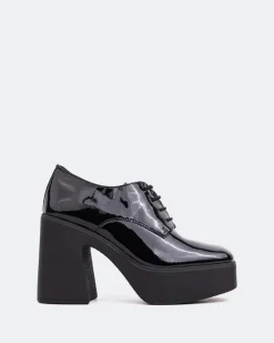 Platforms|Lace-up-L'INTERVALLE Corleone Black Patent