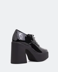 Platforms|Lace-up-L'INTERVALLE Corleone Black Patent