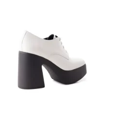 Lace-up-L'INTERVALLE Corleone White Leather