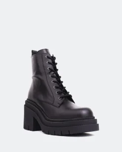 Lace-up|Ankle Boots-L'INTERVALLE Cornwall Black Leather