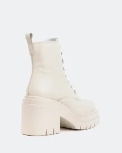Lace-up|Ankle Boots-L'INTERVALLE Cornwall Off White Leather