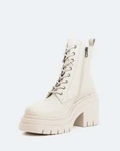 Lace-up|Ankle Boots-L'INTERVALLE Cornwall Off White Leather