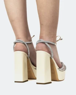 Platform|Strappy-L'INTERVALLE Crave, Vanilla Naplack/Naplack Vanille