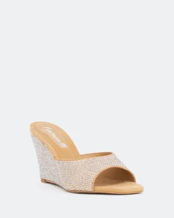 Wedges-L'INTERVALLE Crystal, Tan Suede/Suède Ocre