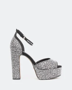 Platform-L'INTERVALLE Cupid, Black Suede/Suède Noir