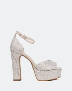 Platform-L'INTERVALLE Cupid, Off White Suede/Suède Blanc Cassé