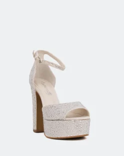 Platform-L'INTERVALLE Cupid, Off White Suede/Suède Blanc Cassé
