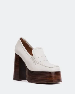 Platforms|Loafers-L'INTERVALLE Cyrus Off White Leather