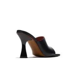 Mules-L'INTERVALLE Cythera Black Leather