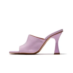 Mules-L'INTERVALLE Cythera Lilac Leather