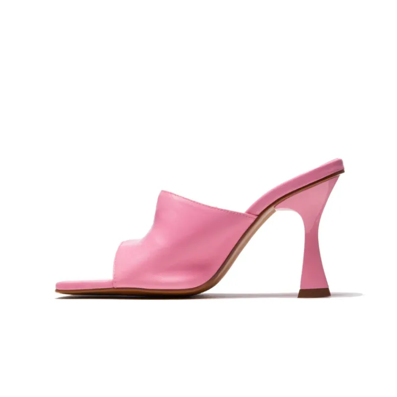 Mules-L'INTERVALLE Cythera Pink Leather