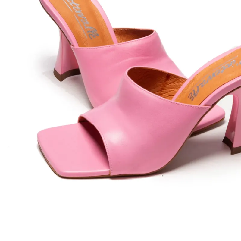 Mules-L'INTERVALLE Cythera Pink Leather